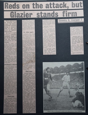 Press report from Adrian Killen's scrapbook